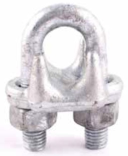 Hy-Weld 3/8" Wire Rope Clips – 10 Pack, Drop Forged Steel, Heavy Duty For Cables & Fencing
